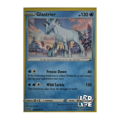 Glastrier 051/196 holo Lost Origin Nerd Life Glastrier 051/196 holo Lost Origin Nerd Life